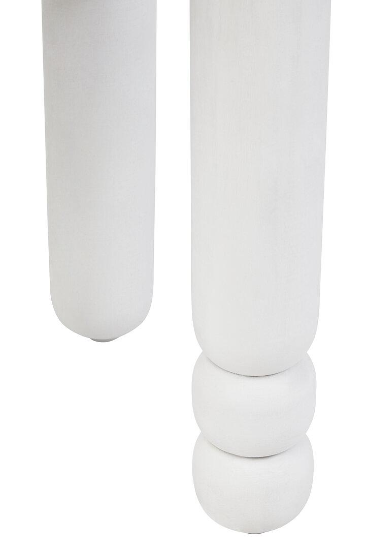 Walsa Tünchen Round Side Table Mango Wood White 6