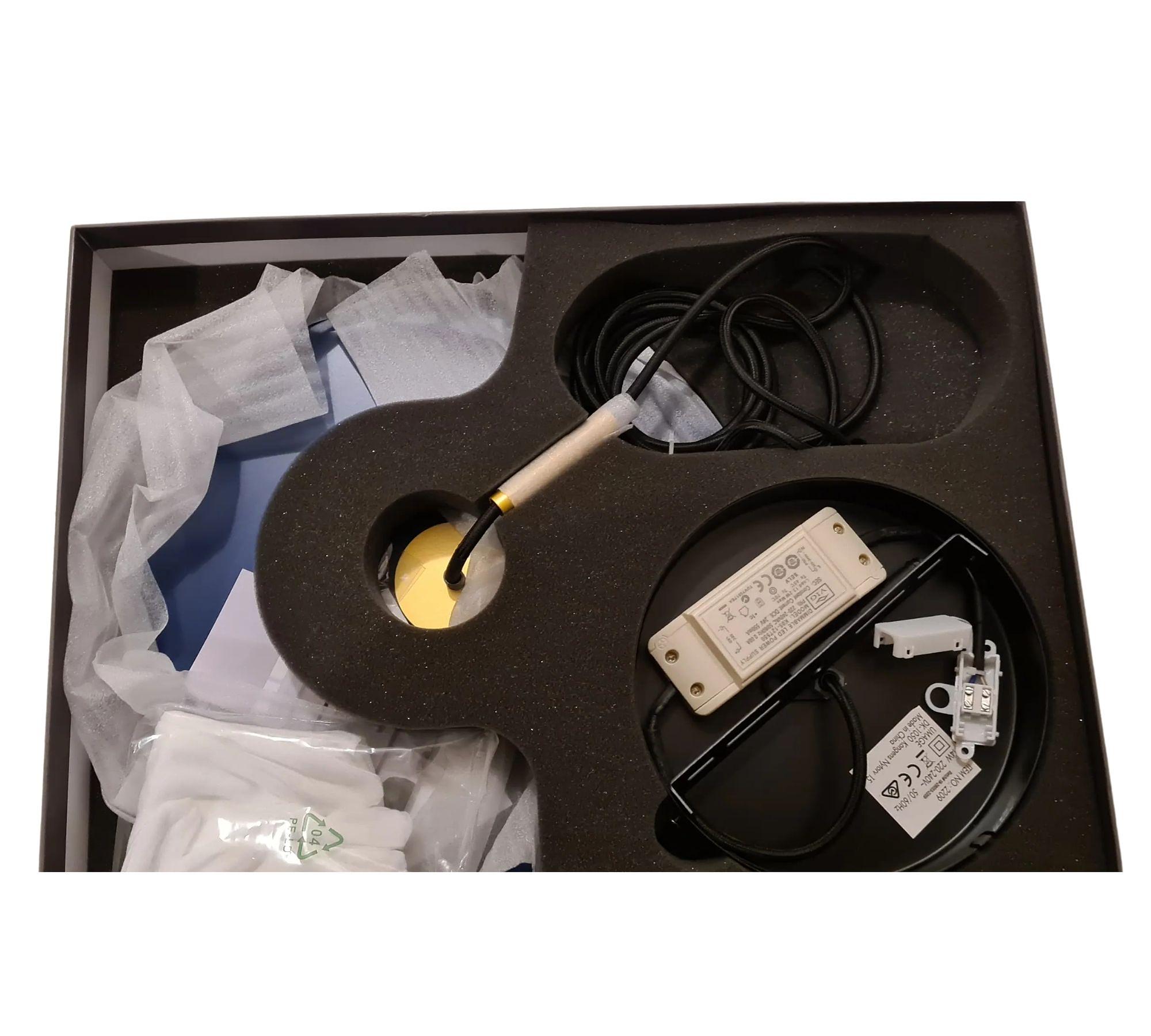 Asteria Pendelleuchte Mini Messing Petrolblau 5