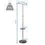 SPACE I Coat rack metal silver 4