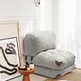 Armchair with sleeping function Grey 0