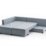 Schlafsofa Links Polyester Holz Hellblau 7