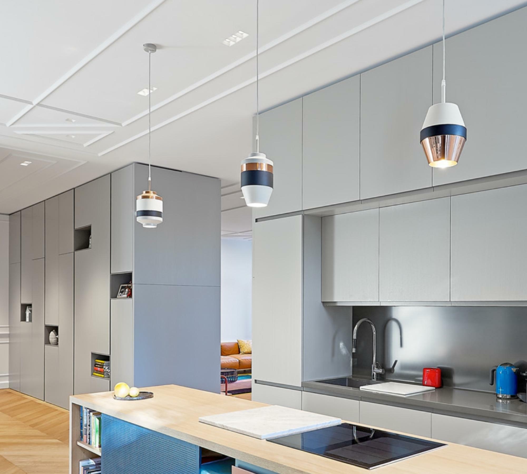 Pranay Pendant Lamp Navy / Bronze 1