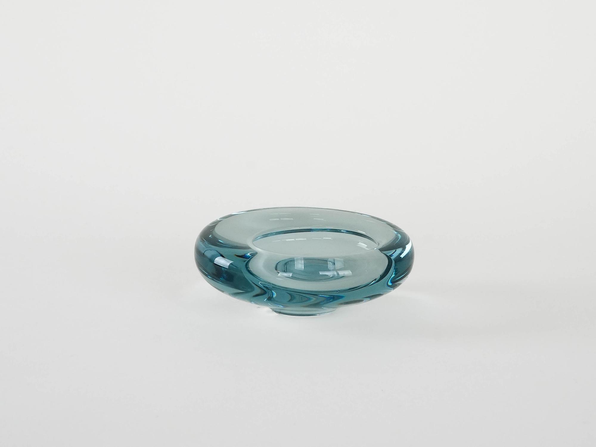 Glasschale Blau 1960er Jahre 3