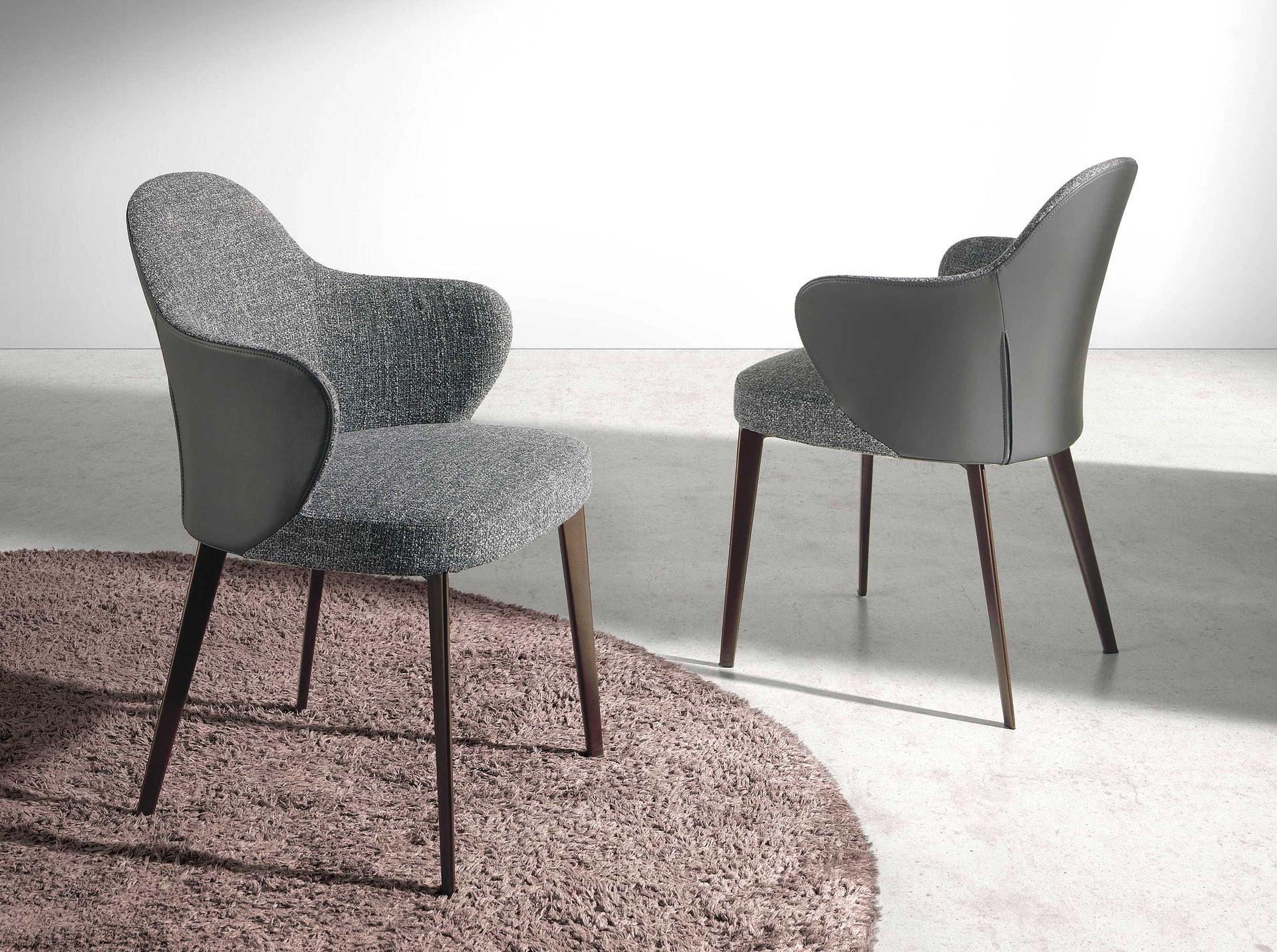 Armchair faux leather gray 1