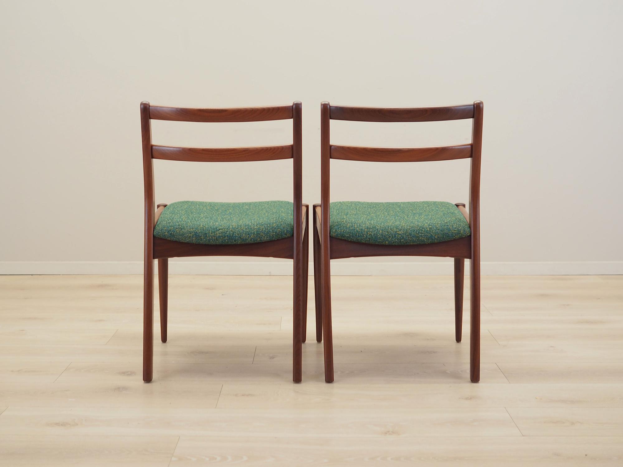 2x Esszimmerstuhl Teakholz 1970er Jahre 4
