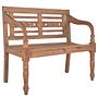 Garden Bench Moyo Mahogany Solid Brown 3