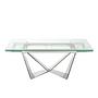 Dining table Glass/steel 1