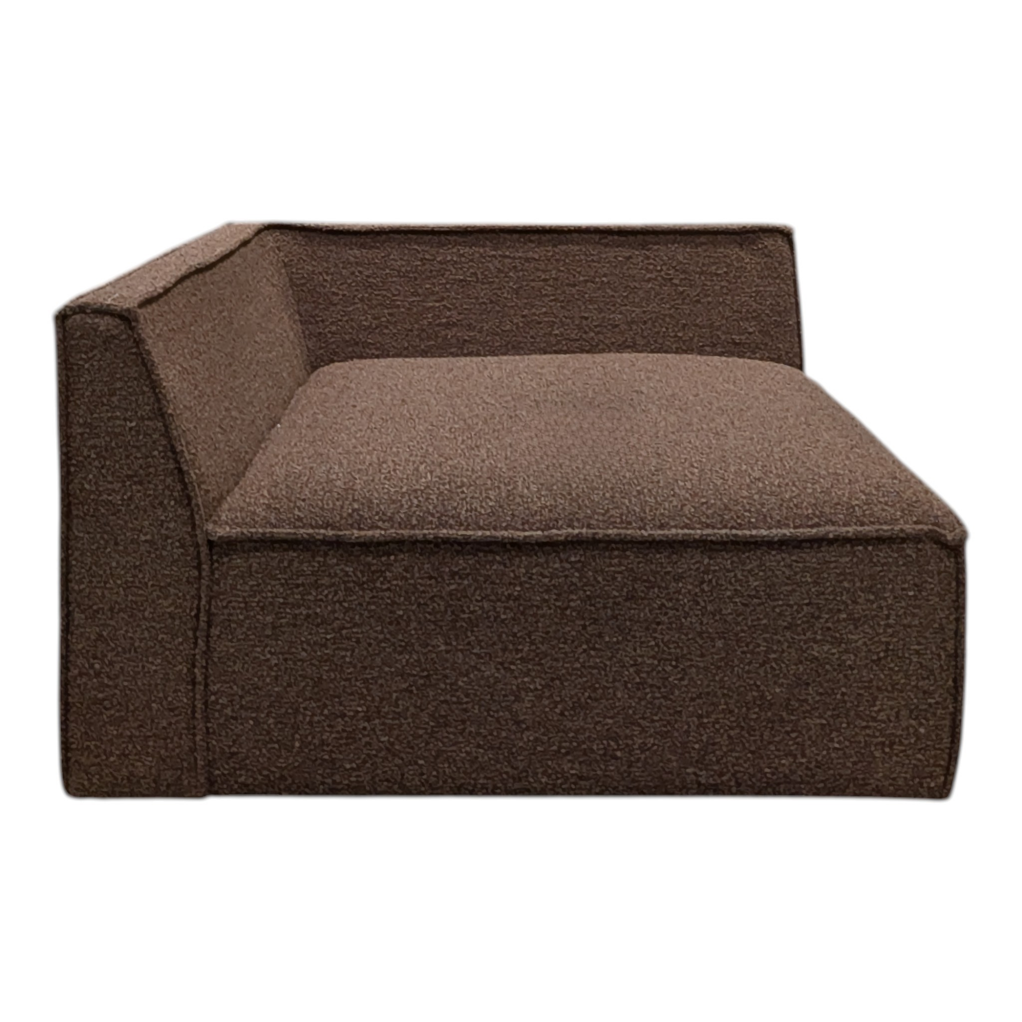 Daphne 1-seater corner module right Pebble Rust 4