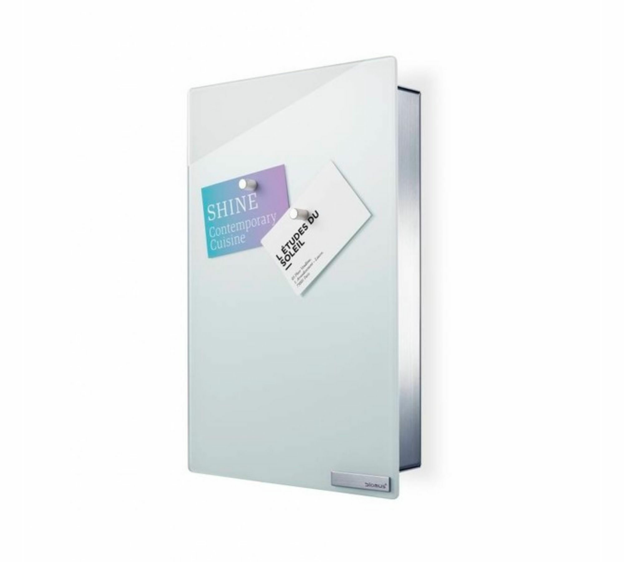 Velio Schlüsselkasten/Glas Magnettafel Weiß 30x20 Hochformat 0
