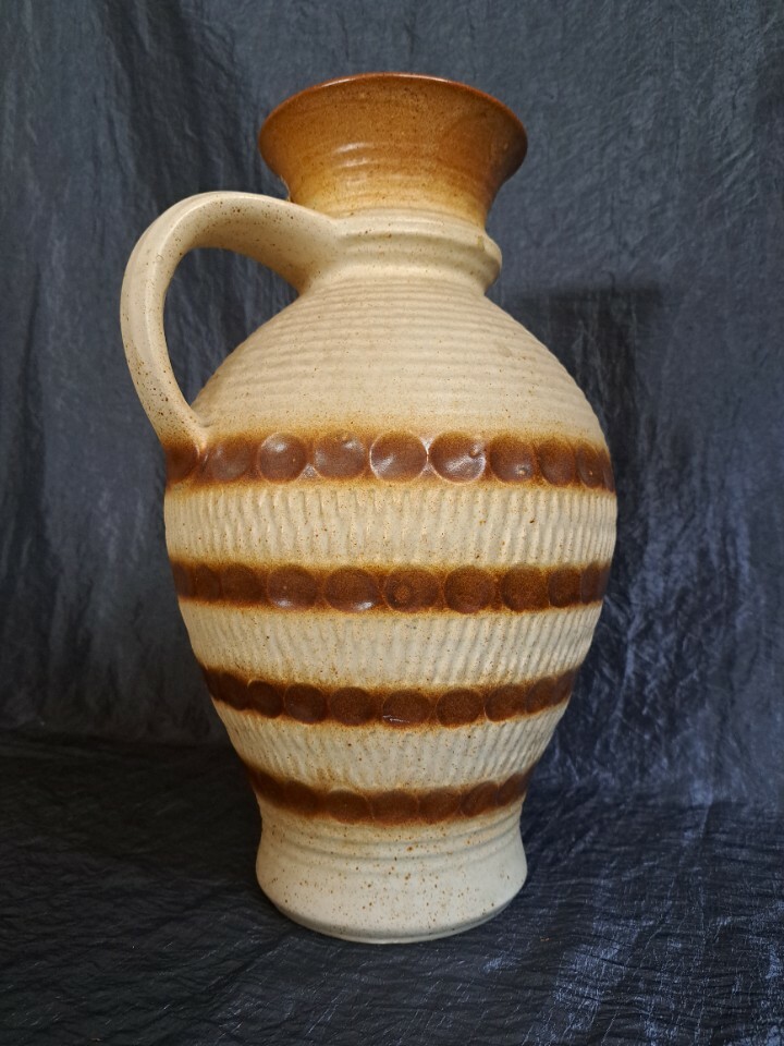 Vintage Vase Keramik Braun 4