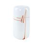 Vase Matte Glass White Red 1970s 0
