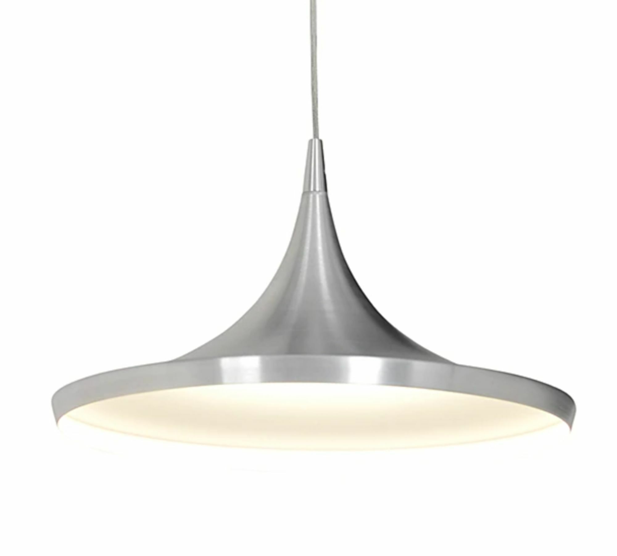 Pendelleuchte 9-flammig Aluminium Silber 0