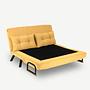 Sando Sofa Bed 2-seater Mustard Yellow 2