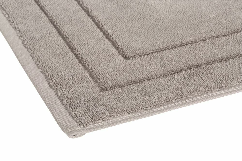 Badematte aus Baumwolle Grau Öko-Tex Standard 100 2