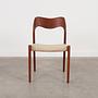Teak wood chair 1960s 3