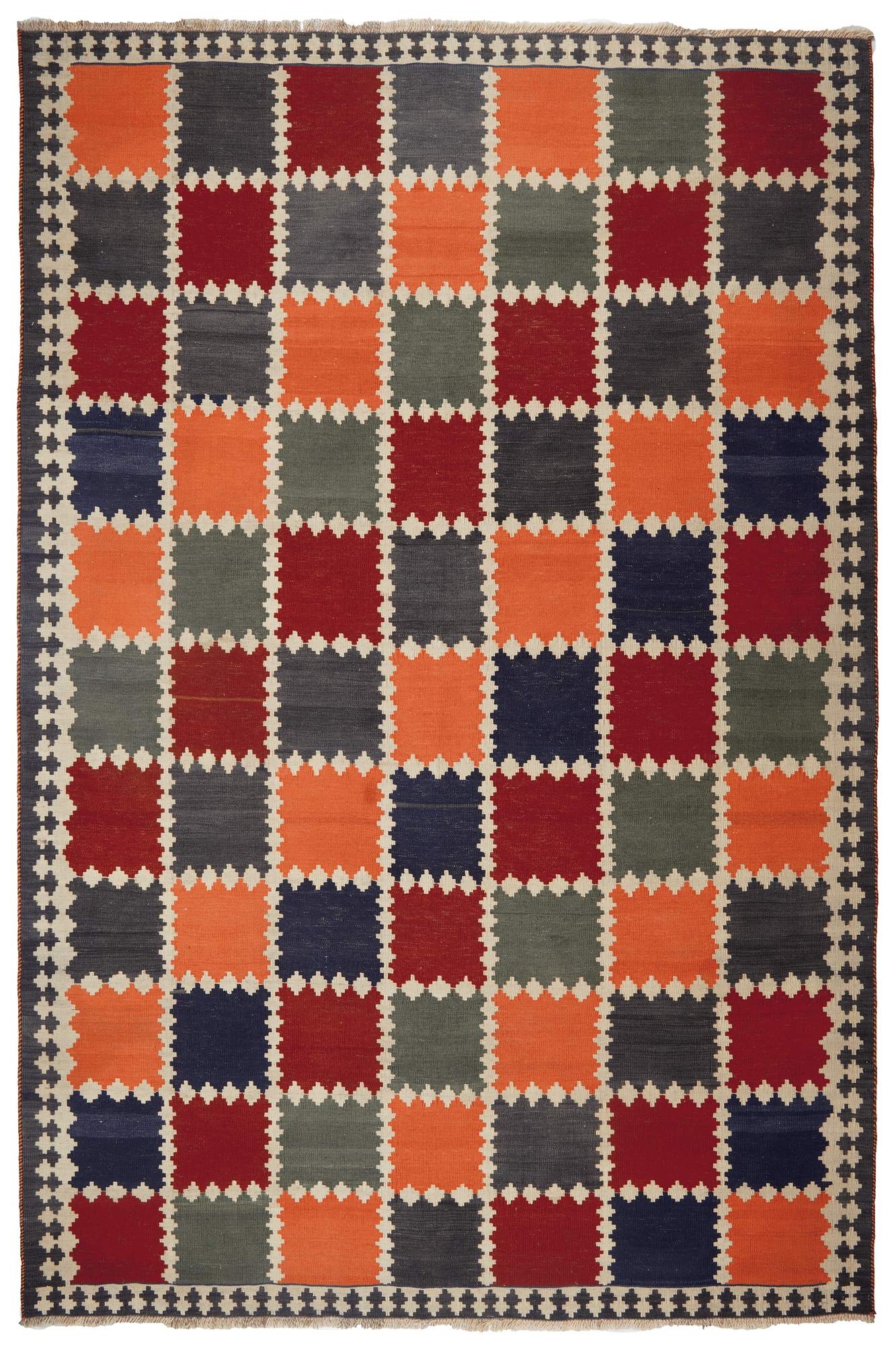Kilim Gashgai Teppich Mehrfarbig 0
