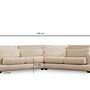 River 4-Sitzer Ecksofa Rechts Beige 8