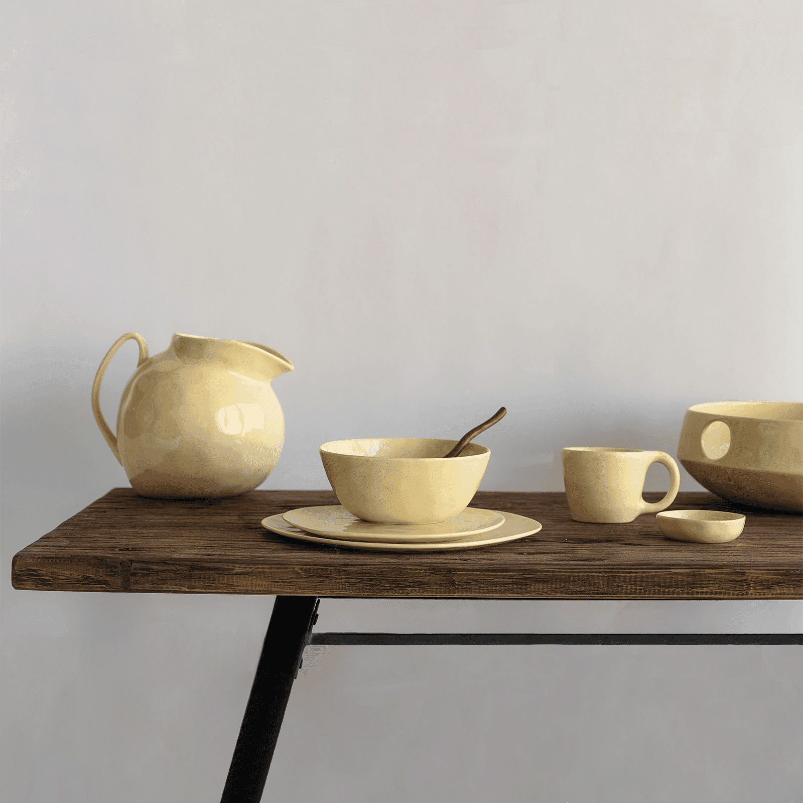 Desk Recycled Wood Acacia Wood 4