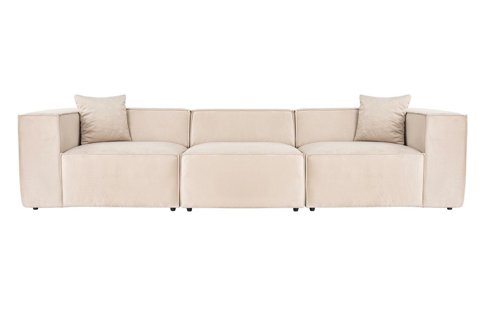 Lora 3-seater sofa cream 2
