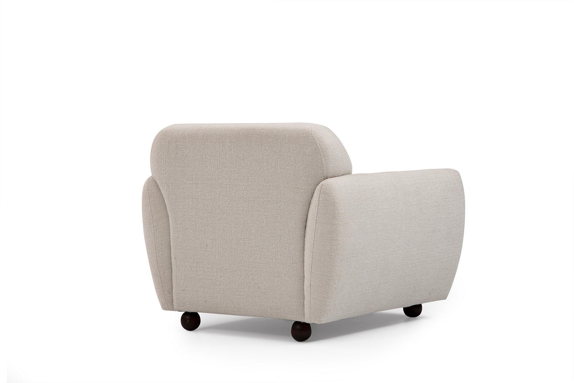 Eddy Armchair Velvet Cream 3