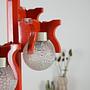 Space Age Pendant Lamp Orange 1970s 5