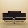 Vintage Bed Metal Frame Natural Leather Brown 1980s 3