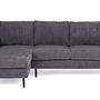 Sofa 3-Sitzer Chaiselongue Links Rechts Grau 8
