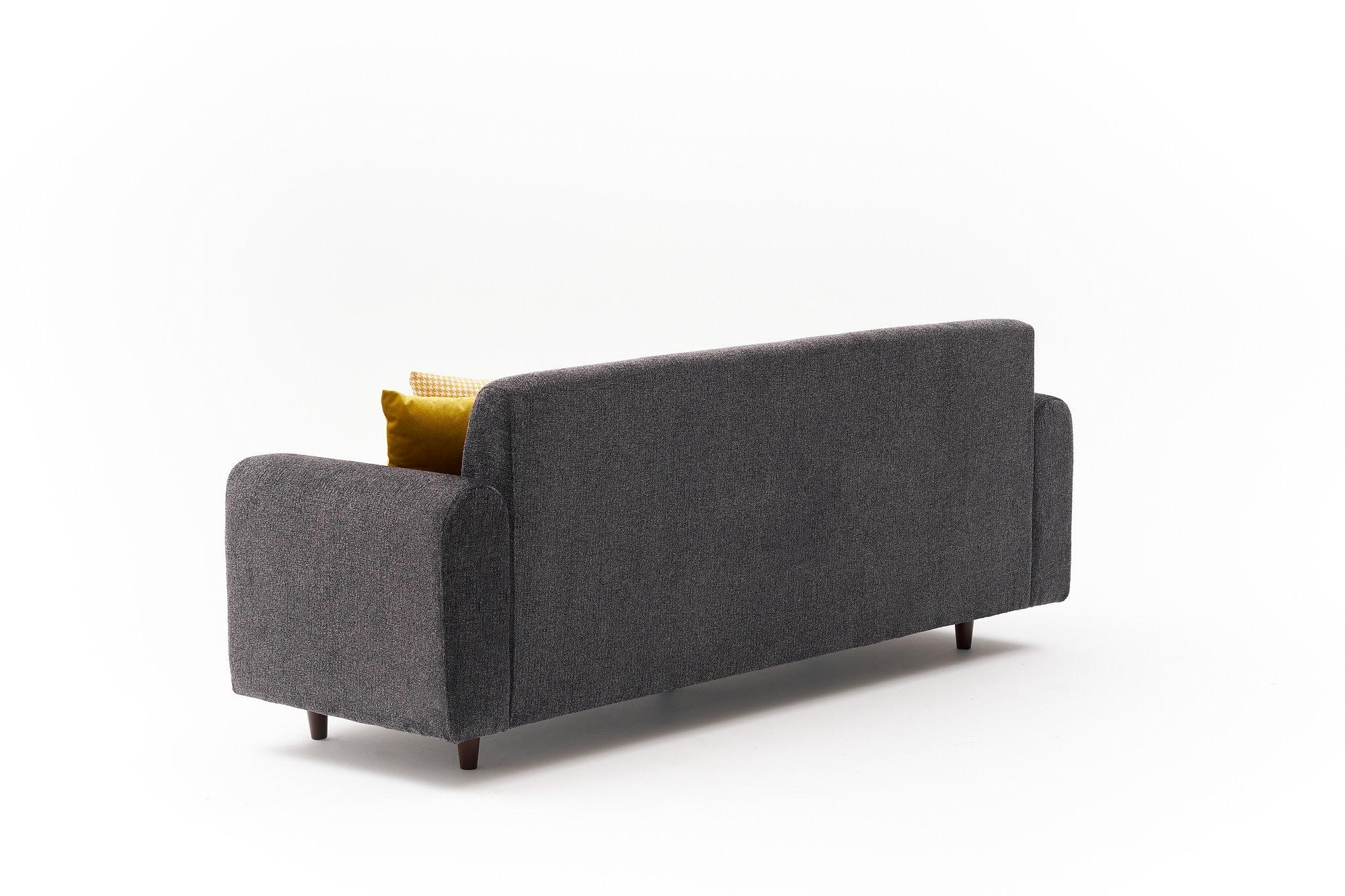 Noya Sofa Sitzer Chenille Anthrazit 6