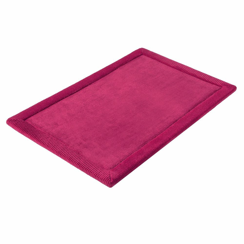 Rutschfeste Microfaser Badematte mit Memory Foam Bordeaux 0