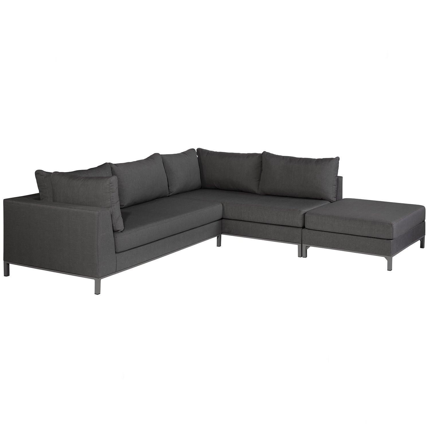 Sicilie Garten Lounge Set Rechts Dunkelgrau 0