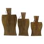 3x Schneidebrett Mangoholz Braun 0