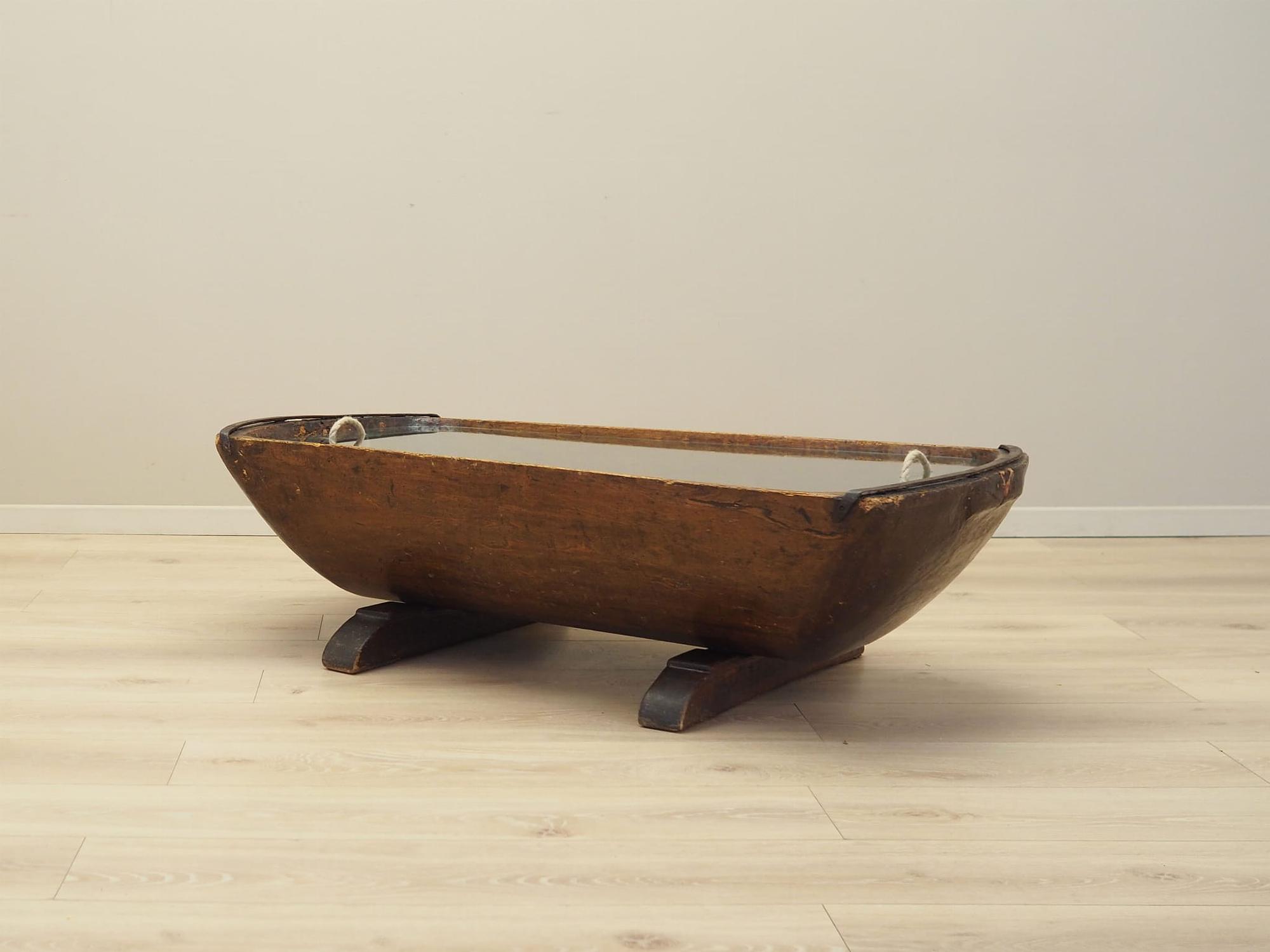 Coffee table Pine wood 1960s 6