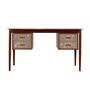 Vintage Desk Teak Wood Brown 1960s 0