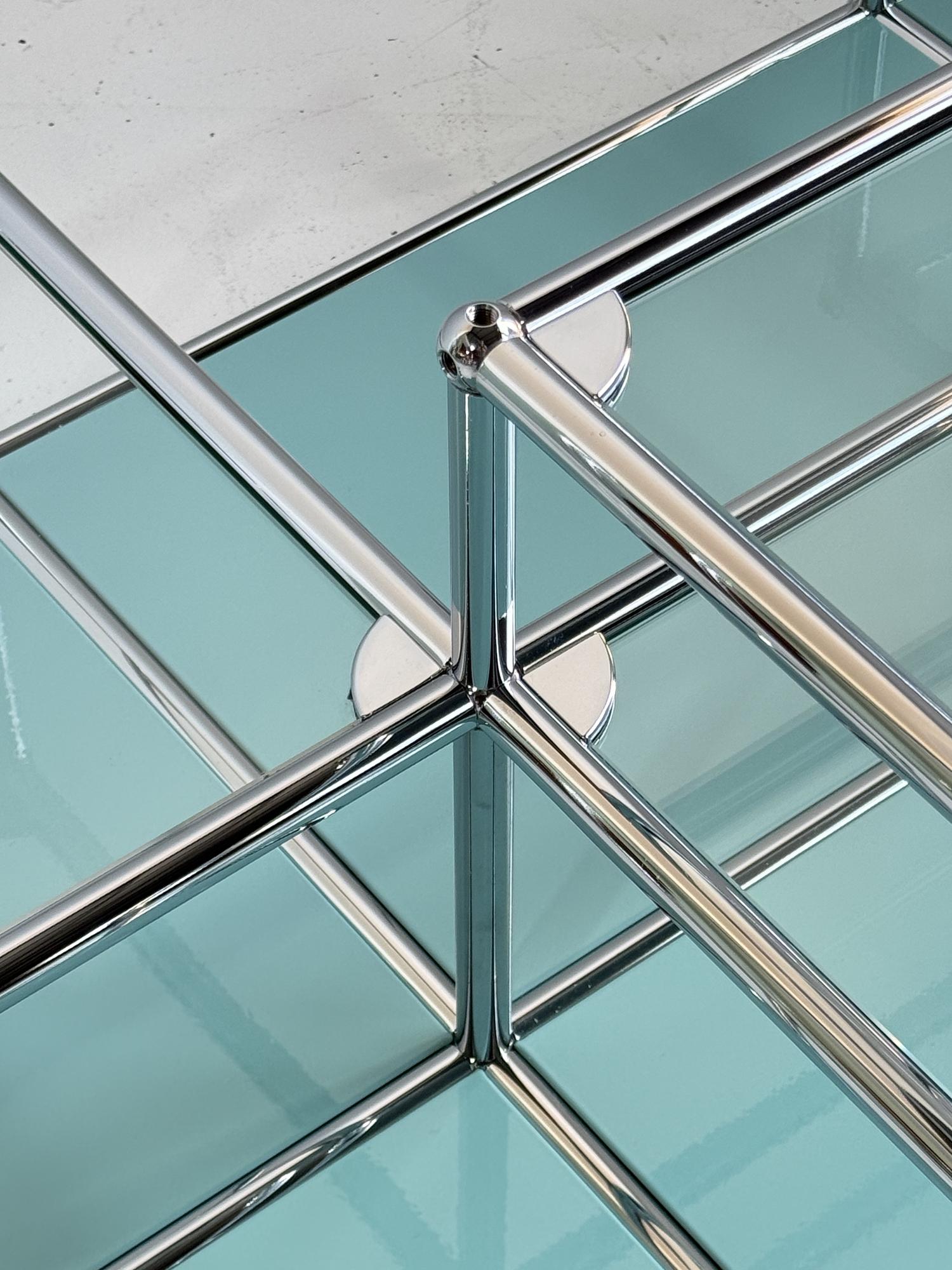 Modularer Couchtisch Chromstahl 4