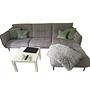 Ecksofa Textil Grau 0