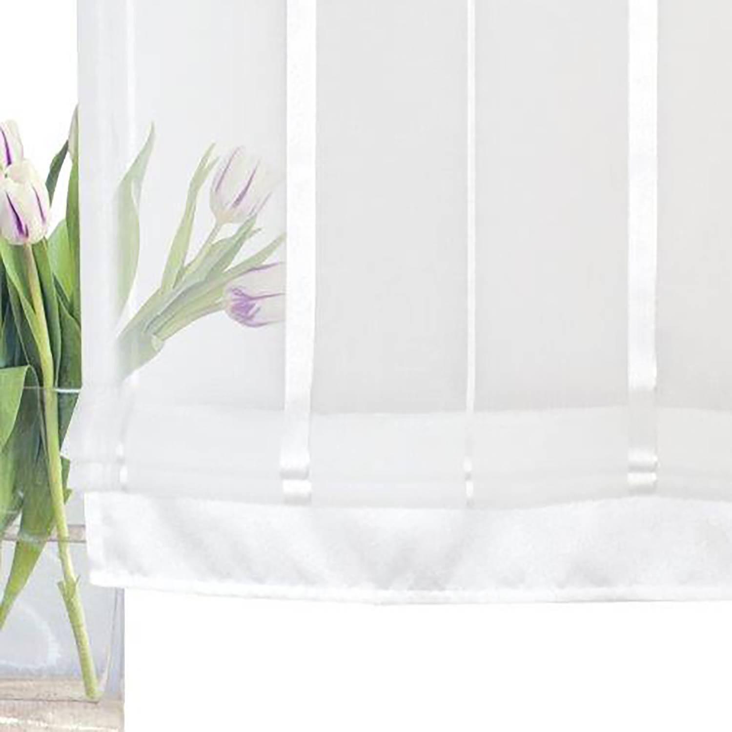 Raffrollo Elis Polyester Weiß 100 x 140 cm 3