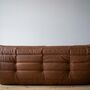 Togo Sofa 3-Sitzer Glattleder Folk Brown 3