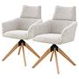 Armchair TUBEI Set of 2 Beige 0