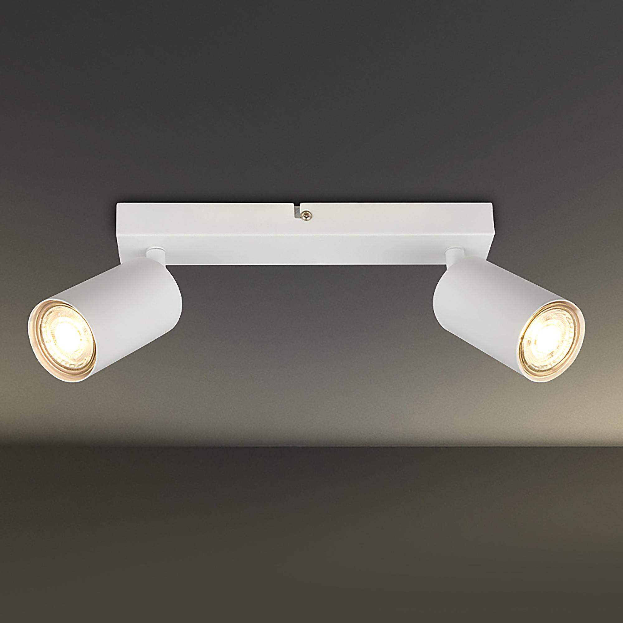 LED Deckenleuchte Spot Weiß Flammenanzahl: 2 0