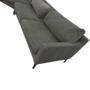 Astha Sofa Récamiere Links Danny Steel Grey 2