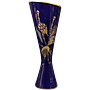 Vintage Vase Porzellan Blau 0