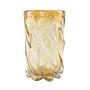 Decorative glass vase Yellow 1960s 0