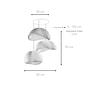 3-Flammig Wabi Sabi Sandhollows Pendelleuchte Beton Grau 7