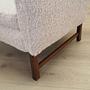 Stuhl Textil Holz Creme 1970er Jahre 13