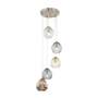 Pendant lamp Caid Iron / Glass 5-light 1