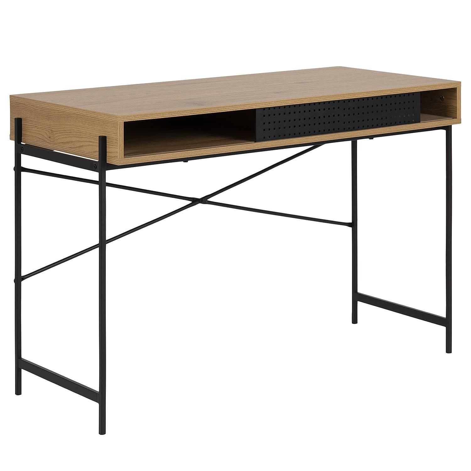 Schreibtisch Crandon Wildeiche Dekor 3