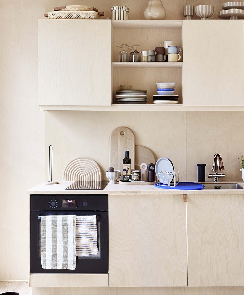 Savi Küchenrollenhalter Marmor Eisen Beige 2