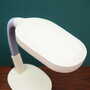 Vintage table lamp plastic white 1960s 4