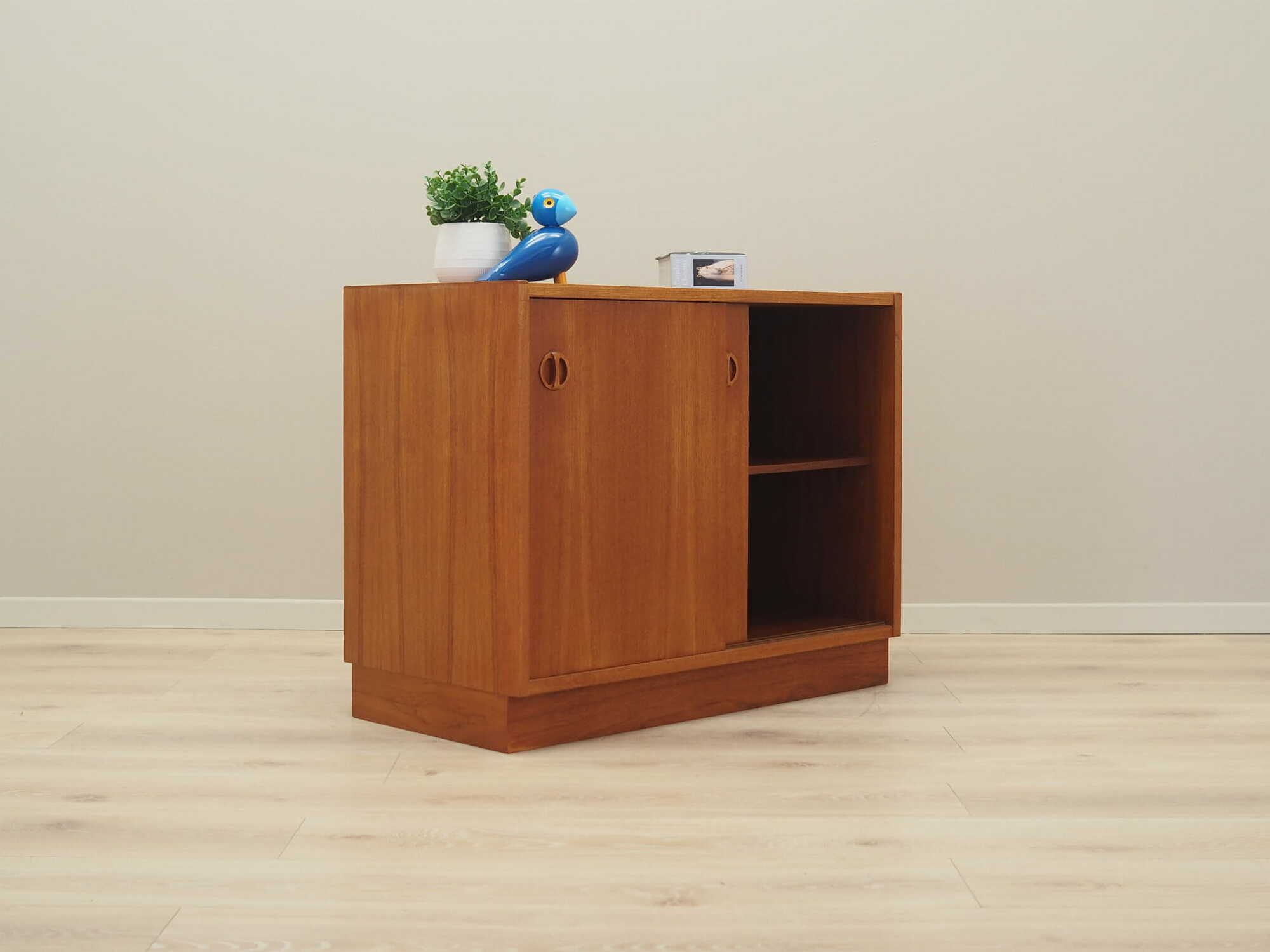 Vintage Schrank Teakholz Braun 1970er Jahre 6