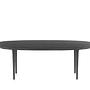 Lunar Coffee Table Wood Black Ø80cm 0